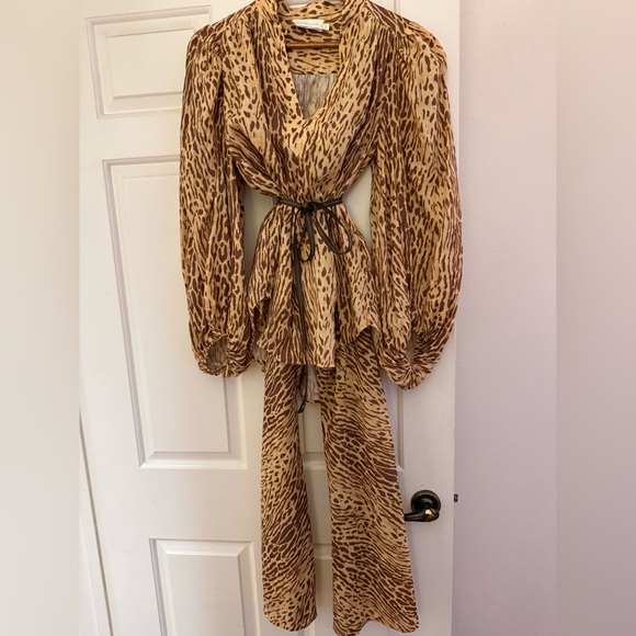 Zimmermann Cascadian Leopard Print Set - Picture 2 of 10